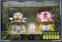Krusty Clown / Donut Homer from Simpsons - Treehouse of Horror Minis manufactured by Kidrobot [Front]