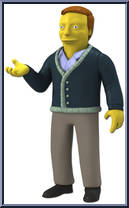 Adam West from Simpsons - Series 5 manufactured by Neca [Loose]