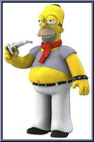 Homer Simpson (Summer Vacation) from Simpsons - Series 5 manufactured by Neca [Loose]