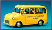 School Bus from Simpsons - Vehicles manufactured by Playmates [Loose]