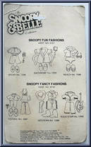 Western from Snoopy & Belle - Snoopy Outfits manufactured by Knickerbocker [Back]