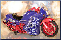 Motorcycle from Spider-Man (2000) - Bump 'N Go manufactured by Toy Biz [Loose]