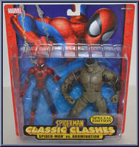 Spider-Man vs Abomination from Spider-Man (2000) - Classic Clashes manufactured by Toy Biz [Front]