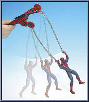Spider-Man (Dual Web Swinging) from Spider-Man (2000) - Series 12 manufactured by Toy Biz [Loose]