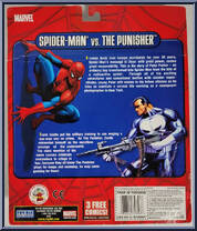 Spider-Man vs Punisher from Spider-Man (2000) - Classic Clashes manufactured by Toy Biz [Back]