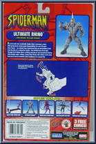 Ultimate Rhino [Reissue] from Spider-Man (2000) - Series 15 manufactured by Toy Biz [Back]
