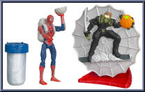 Spider-Man vs New Goblin from Spider-Man 3 - Movie - Ooze Attack manufactured by Hasbro [Loose]