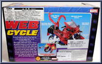 Web Cycle from Spider-Man - Classics - Vehicles manufactured by Toy Biz [Back]