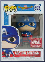 Captain America (Chair) from Spider-Man - Spider-Man Homecoming Pop! manufactured by Funko [Front]