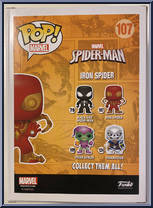Iron Spider from Spider-Man - Spider-Man Pop! manufactured by Funko [Back]