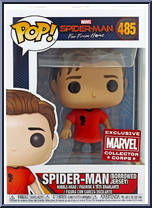 Spider-Man (Borrowed Jersey) from Spider-Man - Spider-Man Far From Home Pop! manufactured by Funko [Front]
