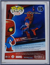 Spider-Man (Metallic) from Spider-Man - Amazing Spider-Man Pop! manufactured by Funko [Back]