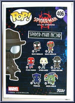 Spider-Man (Noir) from Spider-Man - Spider-Man Into the Spiderverse Pop! manufactured by Funko [Back]