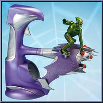 Goblin Glider from Spider-Man - Movie - Electronic Battle Figures manufactured by Toy Biz [Loose]