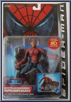 Spider-Man (Battle Ravaged) from Spider-Man - Movie - Series 1 manufactured by Toy Biz [Front]