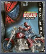 Spider-Man Harley from Spider-Man - Movie - Bump & Go Cycle manufactured by Toy Biz [Front]