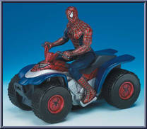 Spider-Man Quad from Spider-Man - Movie - Bump & Go Cycle manufactured by Toy Biz [Loose]