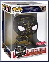 Spider-Man (Black & Gold Suit) (10" Scale) from Spider-Man - No Way Home - Pop! Vinyl Figures manufactured by Funko [Front]