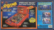 Electronic Talking Pinball Game from Spider-Man - Games manufactured by Toy Biz [Back]