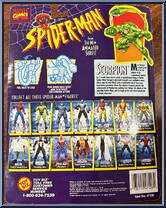 Scorpion from Spider-Man - Animated - Series 3 manufactured by Toy Biz [Back]