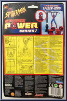 Spider-Man (Flip and Swing) from Spider-Man - Spider Power - Series 2 manufactured by Toy Biz [Back]