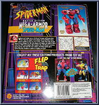 Spider-Man (Inverse) from Spider-Man - Battle Action Mega-Armor manufactured by Toy Biz [Back]