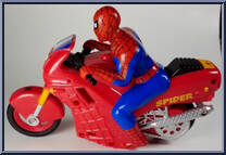 Spider-Man (Wheelie Cycle) from Spider-Man - Motorized manufactured by Toy Biz [Loose]