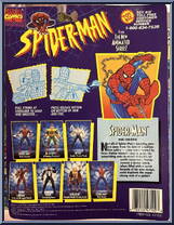 Spider-Man (Web Shooter) from Spider-Man - Animated - Series 1 manufactured by Toy Biz [Back]
