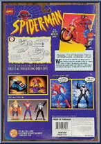Spider-Man (Wheelie Cycle) from Spider-Man - Motorized manufactured by Toy Biz [Back]