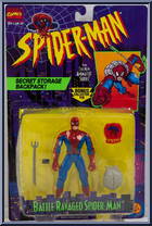 Spider-Man (Battle Ravaged) from Spider-Man - Animated - Series 5 manufactured by Toy Biz [Front]