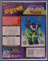 Venom from Spider-Man - Battle Action Mega-Armor manufactured by Toy Biz [Back]
