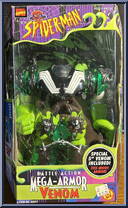Venom from Spider-Man - Battle Action Mega-Armor manufactured by Toy Biz [Front]