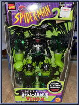 Venom from Spider-Man - Battle Action Mega-Armor manufactured by Toy Biz [Front]