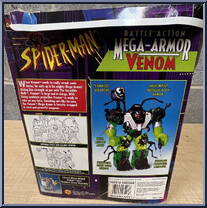 Venom (Red) from Spider-Man - Battle Action Mega-Armor manufactured by Toy Biz [Back]