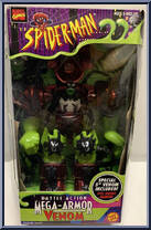 Venom (Red) from Spider-Man - Battle Action Mega-Armor manufactured by Toy Biz [Front]