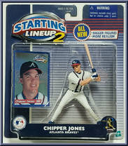 Chipper Jones from Starting Lineup - Baseball - 2001 Series manufactured by Kenner [Front]