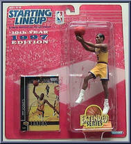 Eddie Jones (Extended) from Starting Lineup - Basketball - 1997 Series manufactured by Kenner [Front]