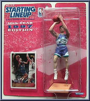 John Stockton from Starting Lineup - Basketball - 1997 Series manufactured by Kenner [Front]