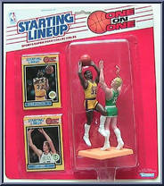 Magic Johnson / Larry Bird from Starting Lineup - Basketball - One on One manufactured by Kenner [Front]