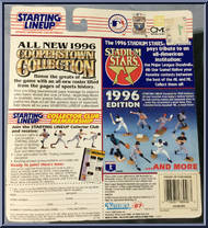 Richie Ashburn from Starting Lineup - Cooperstown Collection - 1996 Series manufactured by Kenner [Back]