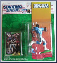 Barry Sanders from Starting Lineup - Football - 1994 Series manufactured by Kenner [Front]