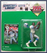 Barry Sanders from Starting Lineup - Football - 1995 Series manufactured by Kenner [Front]
