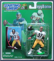Carnell Lake from Starting Lineup - Football - 1998 Series manufactured by Kenner [Front]