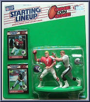 John Elway / Howie Long from Starting Lineup - Football - One on One manufactured by Kenner [Front]