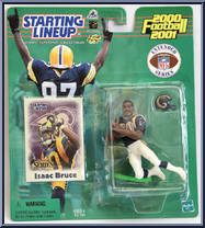 Isaac Bruce (Extended) from Starting Lineup - Football - 2000 Series manufactured by Kenner [Front]