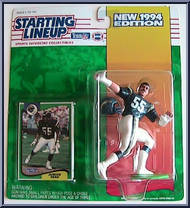 Junior Seau from Starting Lineup - Football - 1994 Series manufactured by Kenner [Front]