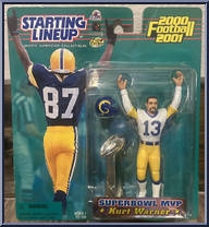 Kurt Warner (Superbowl MVP) from Starting Lineup - Football - 2000 Series manufactured by Kenner [Front]