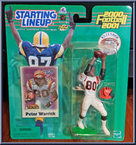 Peter Warrick (Extended) from Starting Lineup - Football - 2000 Series manufactured by Kenner [Front]