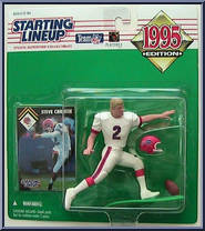 Steve Christie from Starting Lineup - Football - 1995 Series manufactured by Kenner [Front]