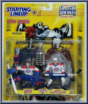 Patrick Roy / John LeClair from Starting Lineup - Hockey - Classic Doubles - 1998 manufactured by Kenner [Front]